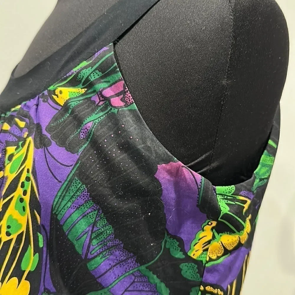 BETSEY Johnson Trapeze Flapper Sleeveless Butterfly Dress Sz 10